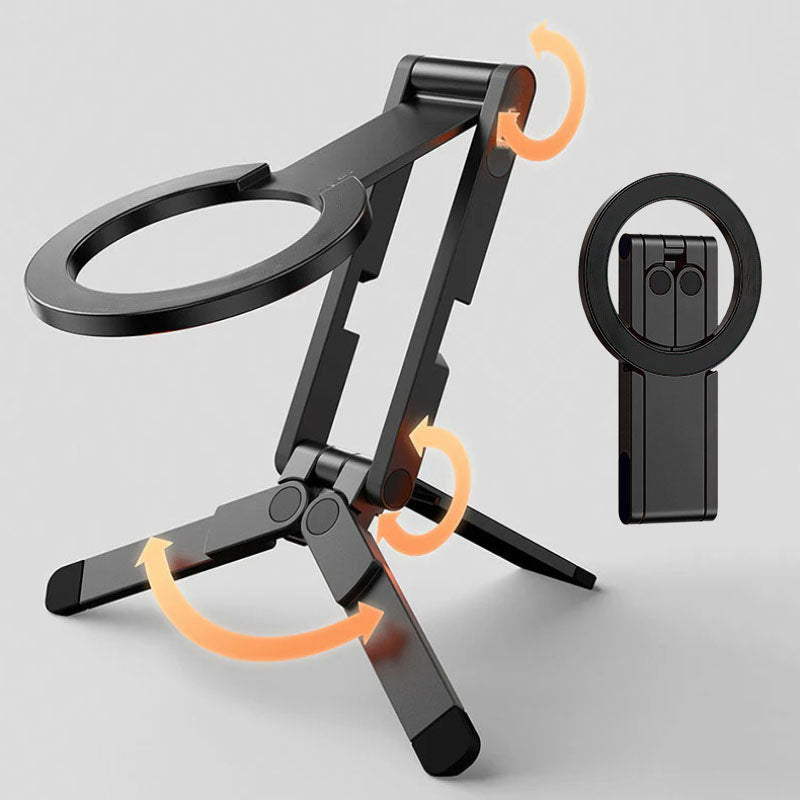 REZNIKA Grip TriFold – Multi-Angle Adjustable, Foldable Aluminum Alloy Magnetic Triangle Stand - Image 6