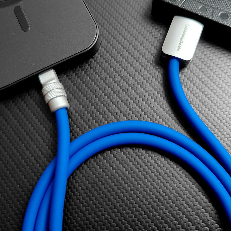 "Spiral Exture" 240W Metal Connect Fast Charging Cable - Image 5