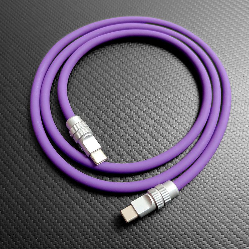 "Spiral Exture" 240W Metal Connect Fast Charging Cable - Image 2