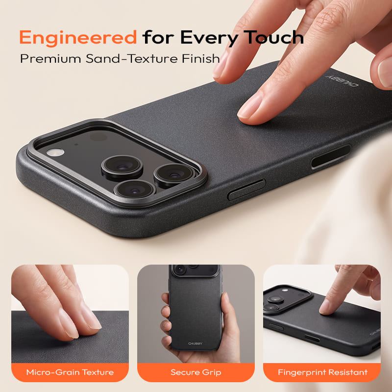 REZNIKA Armor SandSkin – Premium Sand-Matte MagSafe Case with Built-in Stand for iPhone 18 - Image 3