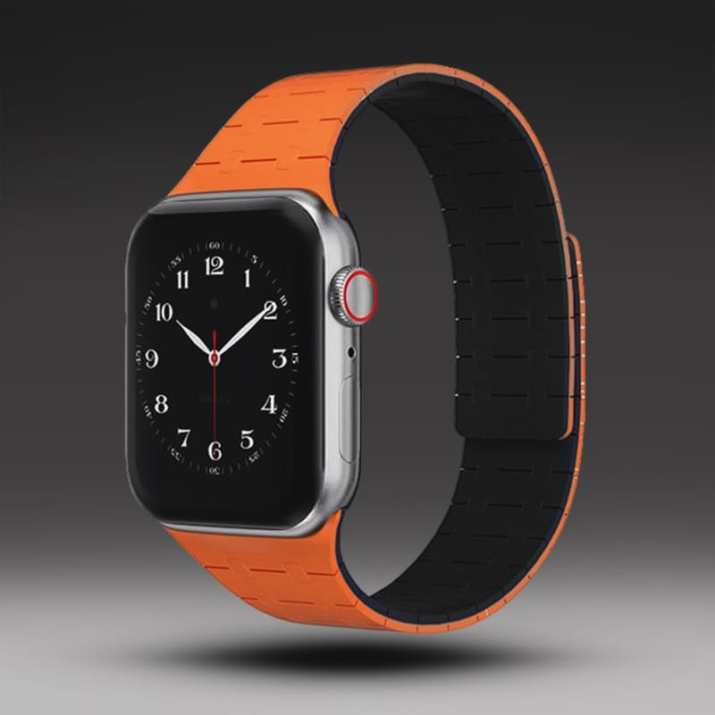 "Kéttónusú" sport szilikon mágneses légáteresztő szíj Apple Watchhoz