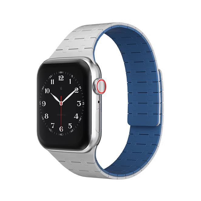 "Kéttónusú" sport szilikon mágneses légáteresztő szíj Apple Watchhoz - Image 11