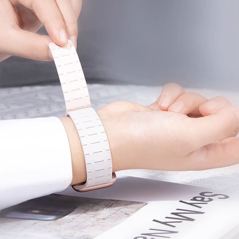 "Kéttónusú" sport szilikon mágneses légáteresztő szíj Apple Watchhoz - Image 4