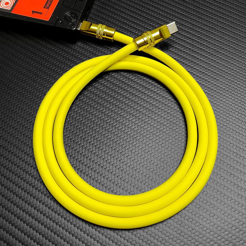 "TechnoGloss" 240 W-os fényvisszaverő töltőkábel (C+Lightning) - Image 4