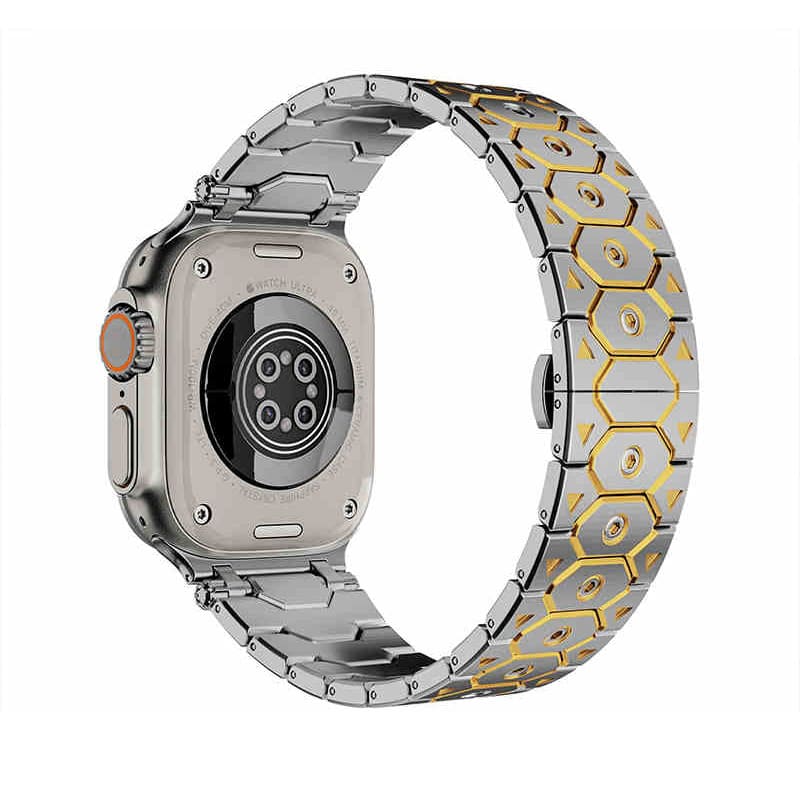 "Újradefiniált elegancia" luxus titán rozsdamentes acél szíj Apple Watchhoz - Image 11