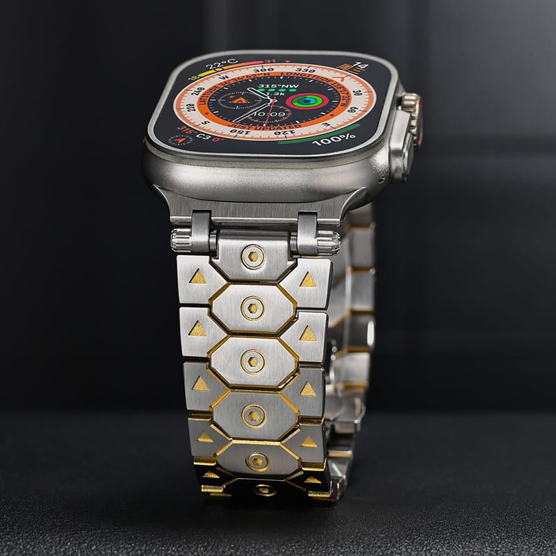 "Újradefiniált elegancia" luxus titán rozsdamentes acél szíj Apple Watchhoz - Image 5