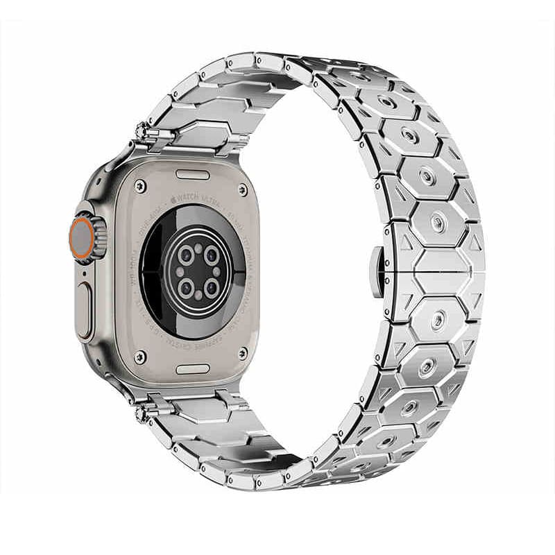 "Újradefiniált elegancia" luxus titán rozsdamentes acél szíj Apple Watchhoz - Image 10