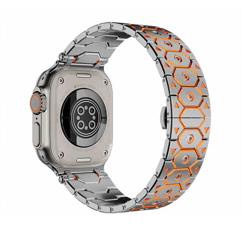 "Újradefiniált elegancia" luxus titán rozsdamentes acél szíj Apple Watchhoz - Image 12