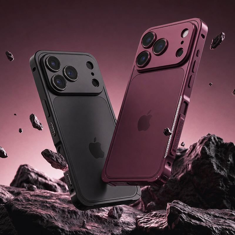 REZNIKA Armor SlideRail – Metal Frame Case with Interactive Side Slider & Detachable Lens Cover For iPhone