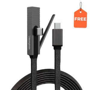 Ingyenes REZNIKA StandLite™Pro – 90°-os 240 W-os gyorstöltő kábel láthatatlan állvánnyal és telefontok-barát