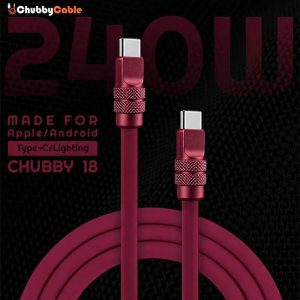 “REZNIKA 18” 240 W-os eloxált gyorstöltő kábel iPhone 18-hoz