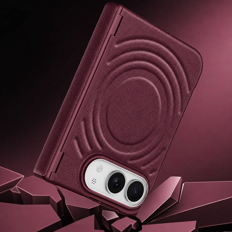 REZNIKA Armor FoldPro – Mágneses bőr tok iPhone 18 Fold készülékhez - Image 4