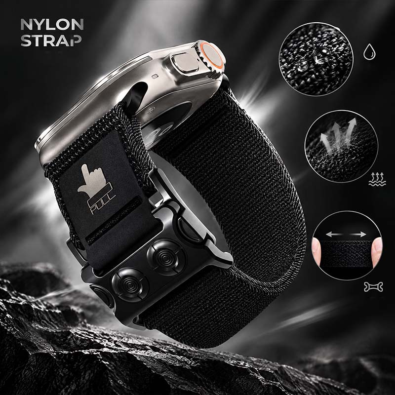 REZNIKA Band FlexPro – Páncél ihlette rugalmas nylon szíj Apple Watchhoz - Image 4
