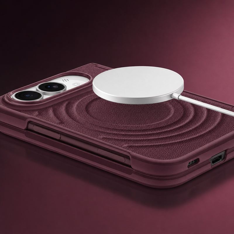 REZNIKA Armor FoldPro – Mágneses bőr tok iPhone 18 Fold készülékhez - Image 3