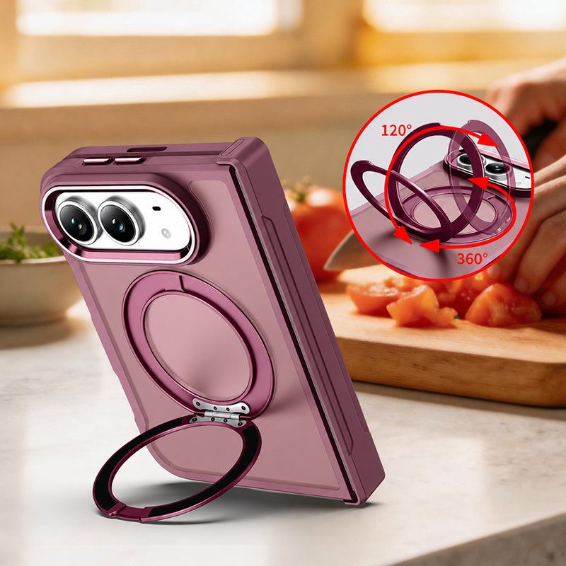 REZNIKA Armor FoldX – Soft Touch mágneses összecsukható állvány tok iPhone 18 Fold készülékhez - Image 5