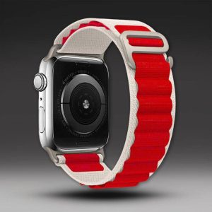 "Kéttónusú" fonott, kétrétegű nylon hurok Apple Watchhoz